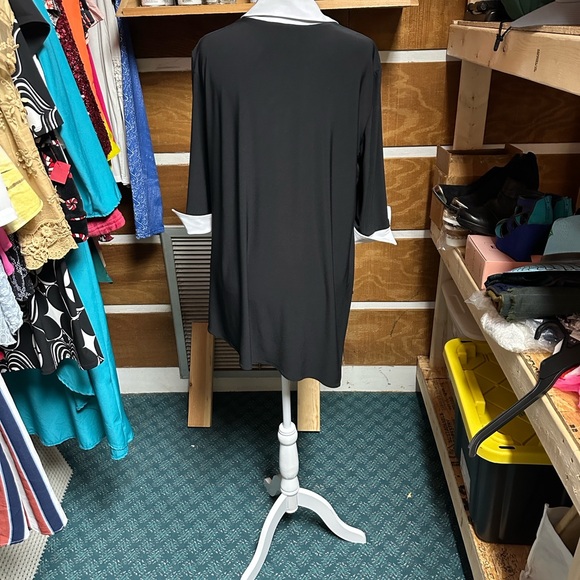 Joseph Ribkoff Black and White Blouse - Picture 3 of 5